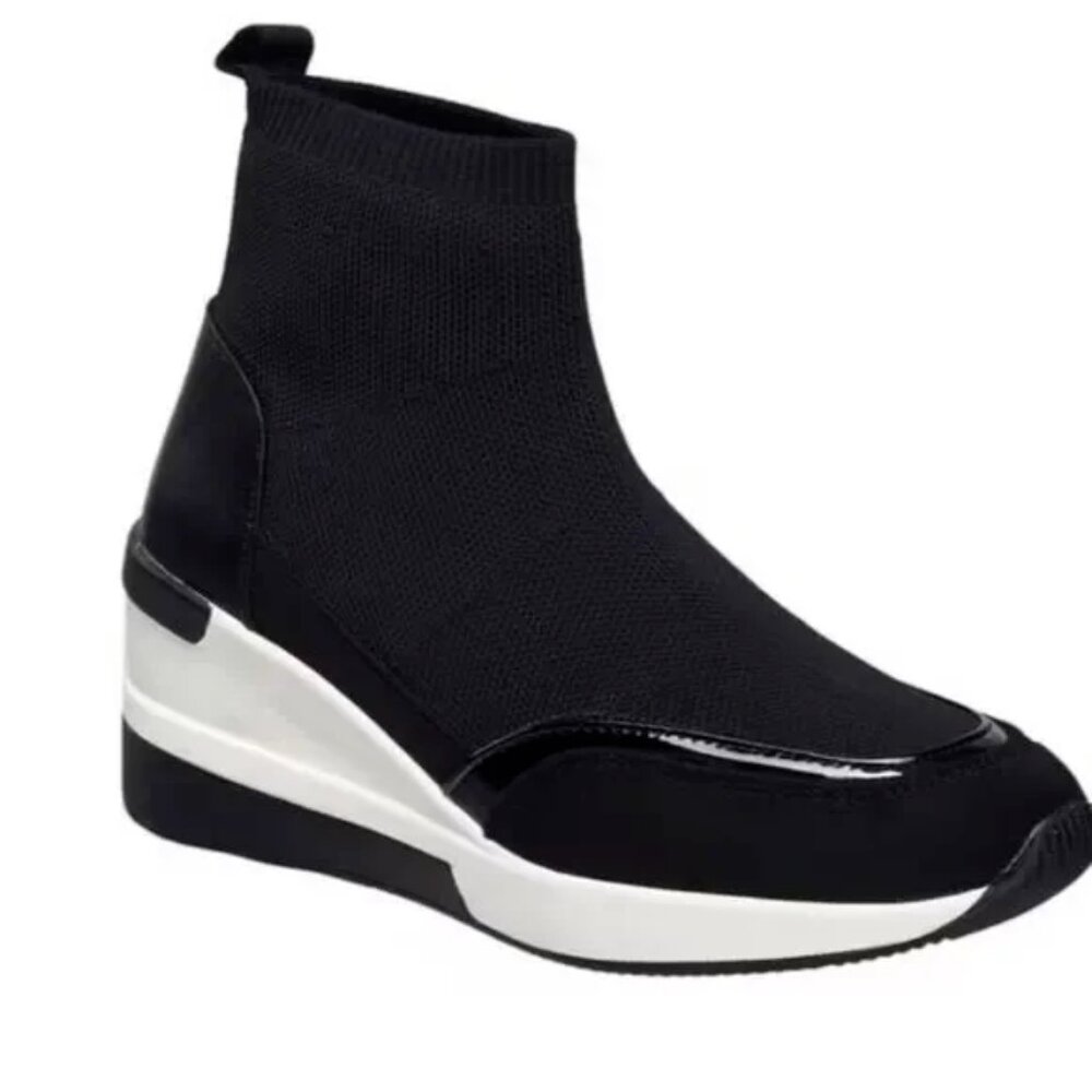 NIB Women's French Connection Starr Wedge Sneaker Boots size 11